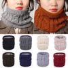 Cable Winter Warm Collar  Cowl Loop Snood Shawl Neck Warmer Circle Thicken Scarf Brushed Knit