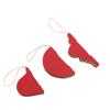 3 Pack Hanging Paper Xmas Tree Decorations Decorative Paper Lantern Ornament with Glitter Edge