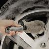 Auto Tire Car Cleaning Brush T-bend Handle Wheel Hub Scrubber New Car Washing