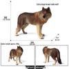 Heart-Shaped Children's Cognitive Toy: Roaring Tibetan Wolf Model Ornament