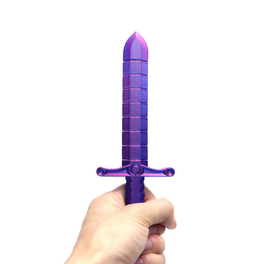 3D Printed Sword Deformation Sword Whip Decompression Joint Movable
