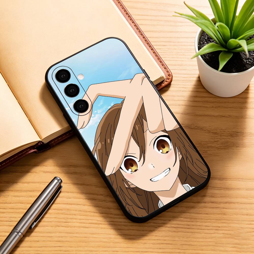 

Horimiya Kyouko Hori Izumi Miyamura Phone Case Black Silicone Soft For Samsung Galaxy A73,A72,A71,A70,A53,A52,A51 Samsung a32 5g