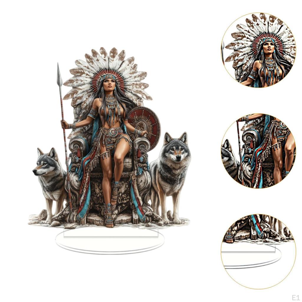 Acrylic Native American Desk Decor Tabletop Decoration 2D Plane Crafts Interior Design Desktop