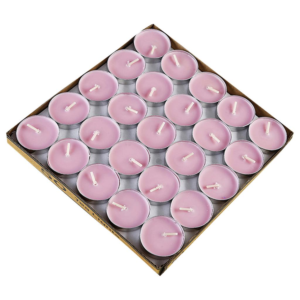 Round Boxed Candles for Tabletop Decoration and, 50 Pack