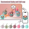 Personalized Sticker Silicone Baby Drinking Cup Learning Drinking Cup
