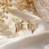 Dainty Butterfly Stud Earrings Light Luxury Ear Accessories Women's Small Earrings Date Night