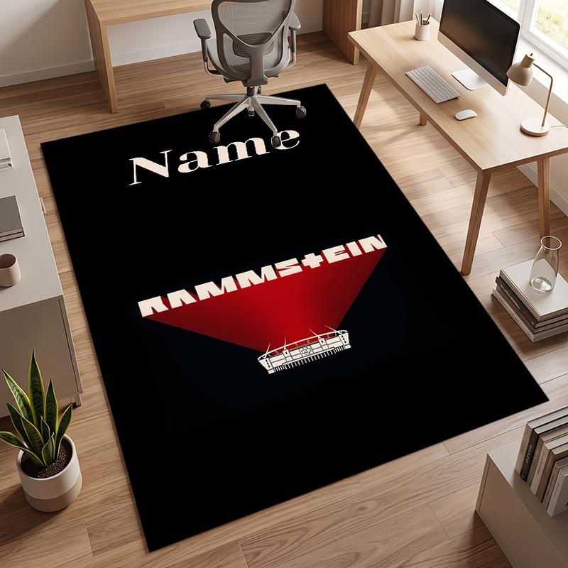 Rammstein (1) Personalisierter Name Büro Teppich Stilvolle Dekoration für Wohnzimmer Schlafzimmer Küche