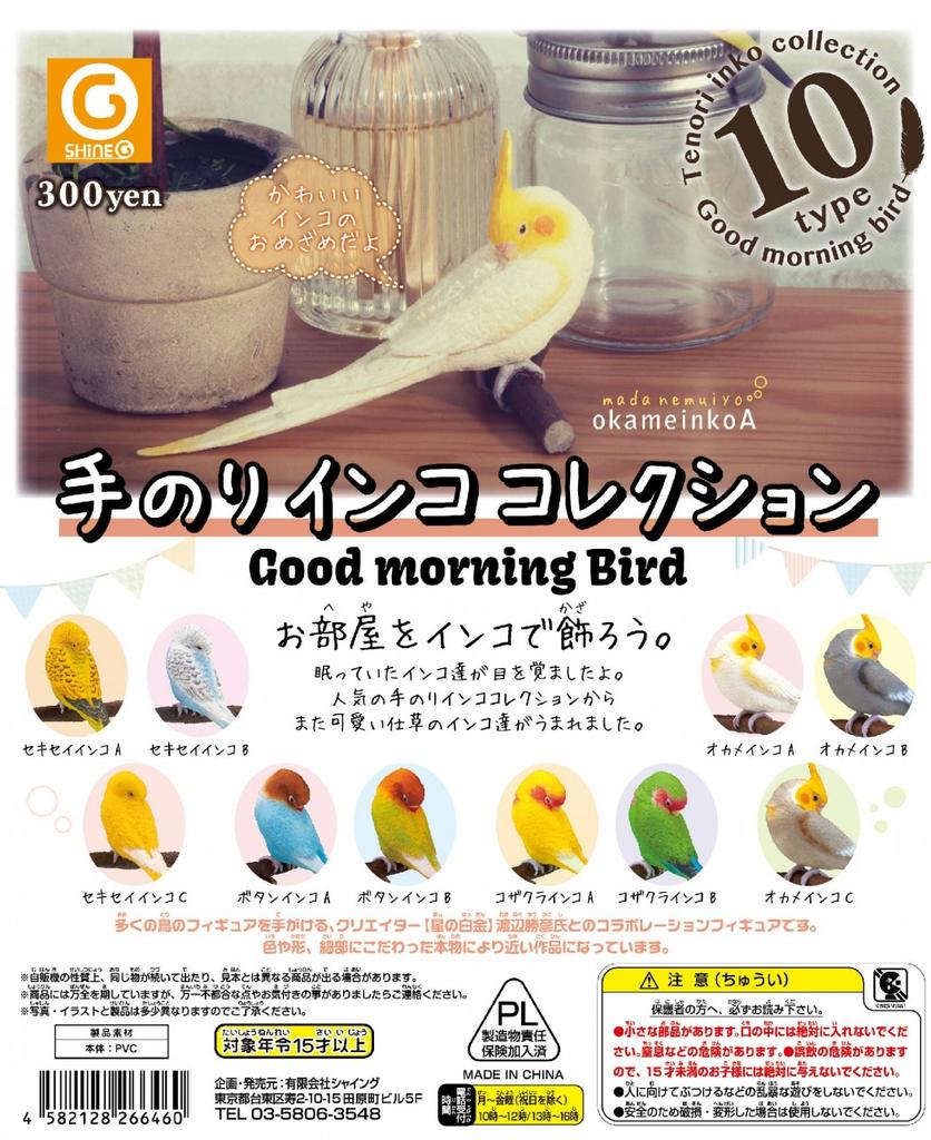 Good Morning Bird Series Gashapon Toys Budgerigar Cockatiel Lovebird Action Figure Model Ornaments Toys