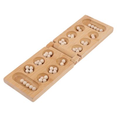 Herná doska Mancala Šach skladací Africké drevené drevo Rodina Deti Strategická súprava puzzle Hračka Cestovanie Strategické Hračky Hry Mozog