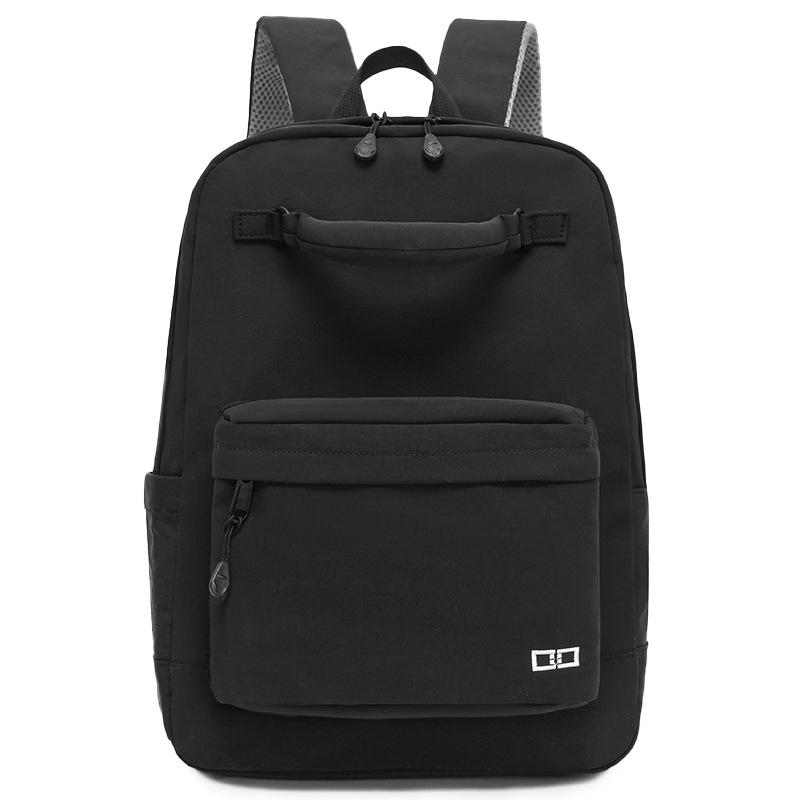 

Color Block Backpack Large Capacity Travel Backpack Student School Bag чорний