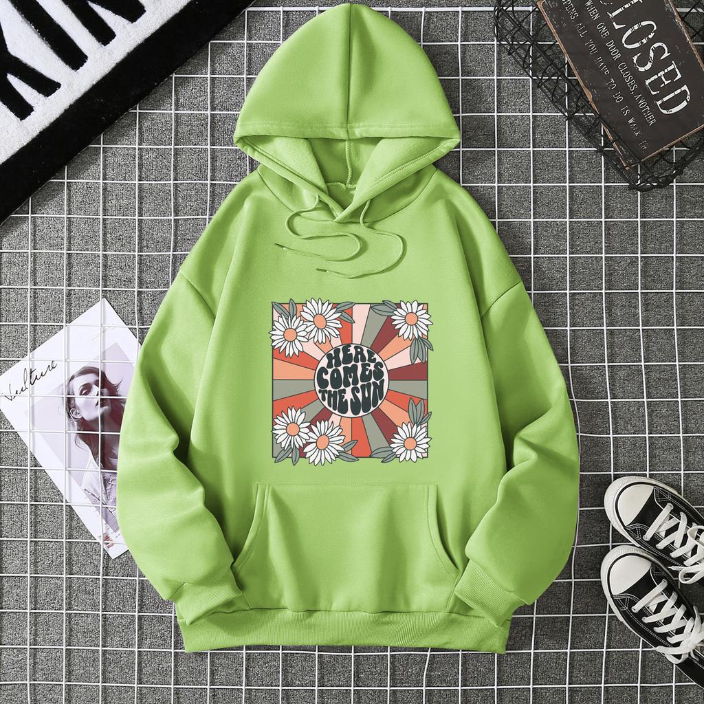 American hooded sweater women's autumn and winter Korean version fashion oversize loose coat women's clothing