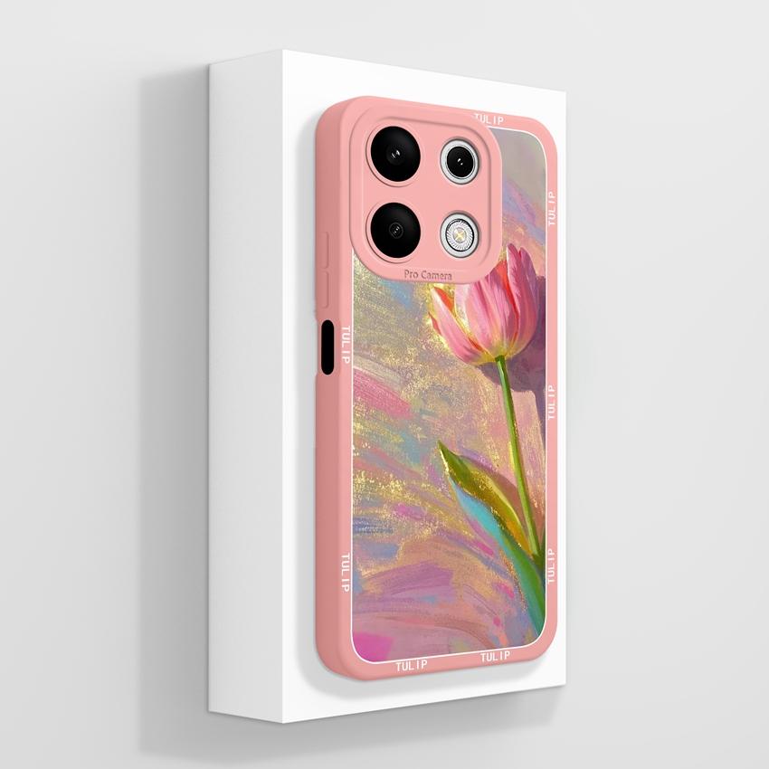 Pre telefón Xiaomi Redmi Note 13 12 14 Pro 13R 12R 14S Puzdro na telefón Pekný fialový vzor srdca pre milovníkov Mäkký silikón Vysoká kvalita Protišmykové puzdro Pre kryt Redmi