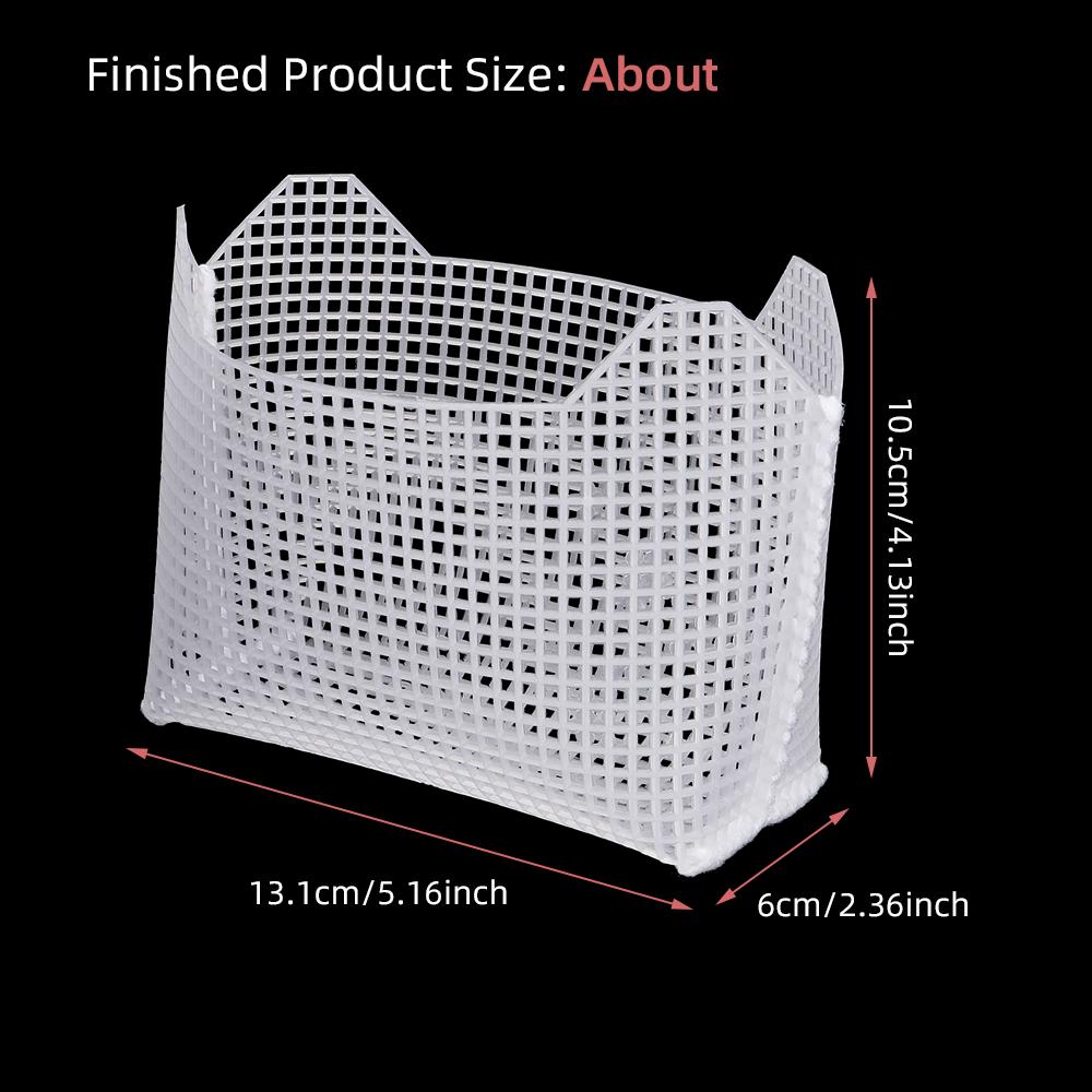 5pc Small Knitting &Weaving Plastic Mesh Sheet, DIY White Mold Stencil Accessories, Easy To Weave Bag, Perfect Creative DIY Gift