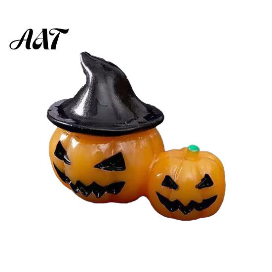 Secret Room Micro Scenery Halloween Miniature Resin Ornaments, Landscape Desktop Decor, Horror Ghost Tombstone Figures Scene Accessories for Fish Tank