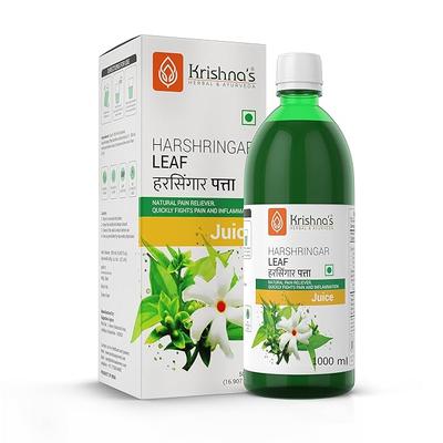 Krishna's Herbal & Ayurveda Nachtjasmin Parijat Harshringar Blattsaft - 1000 ml