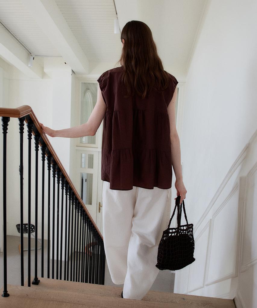 THEELO Soft Carpenter Barrel Pants (Ivory)