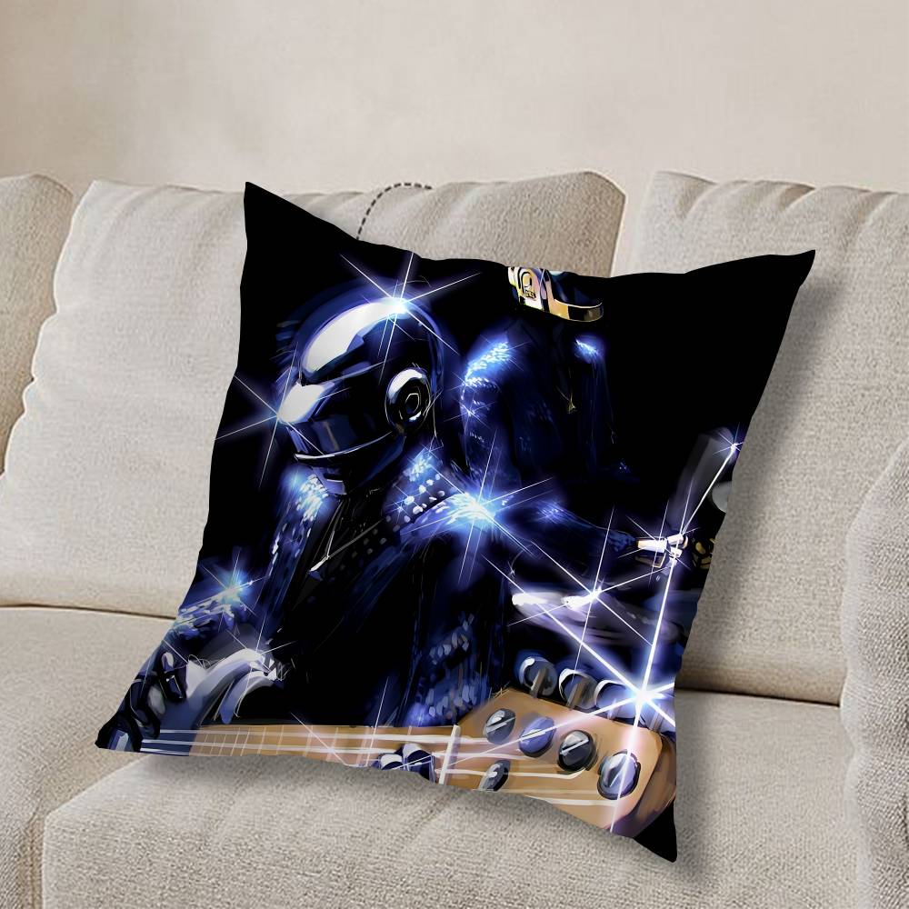 COOL FRA Daft Punk band Pillow Case Sofa Living Room Bedroom Headboard Backrest Cushion Square Cushion Nap Time