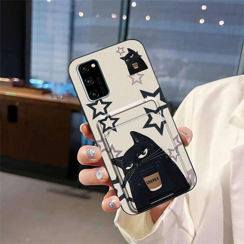 Card bag Anti-knock Phone Case For Huawei Honor V30 Pro/View 30 Pro Back Cover Anti-dust Dirt-resistant Cute Shockproof