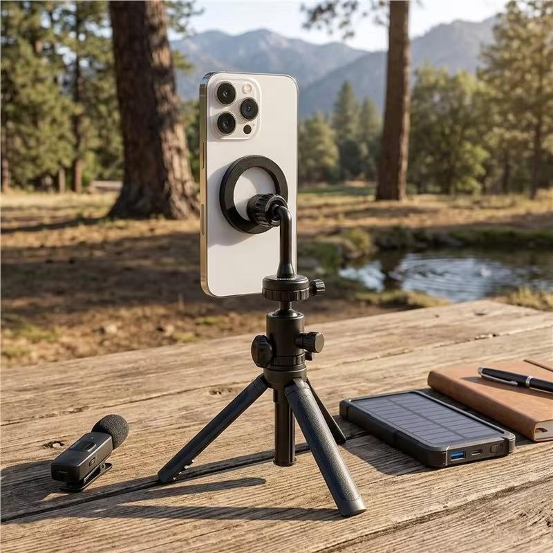 Magnetic Tripod Mount Adapter For Magsafe Phones Magnetic Holder Stand For Iphone Video Photography