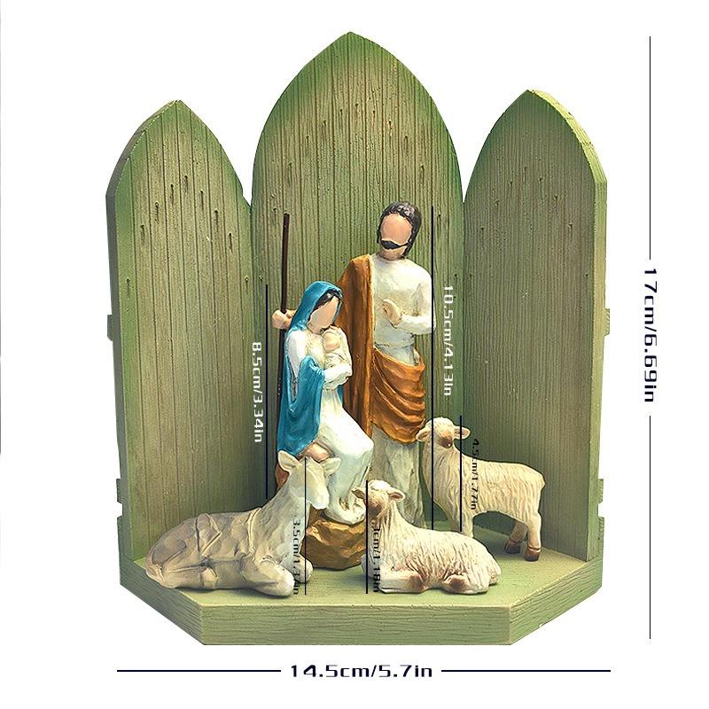 

Biblical Figure Sculpture Set - Multi-Character White Resin Statue Collection for Thanksgiving Christmas Valentine s Day Gift