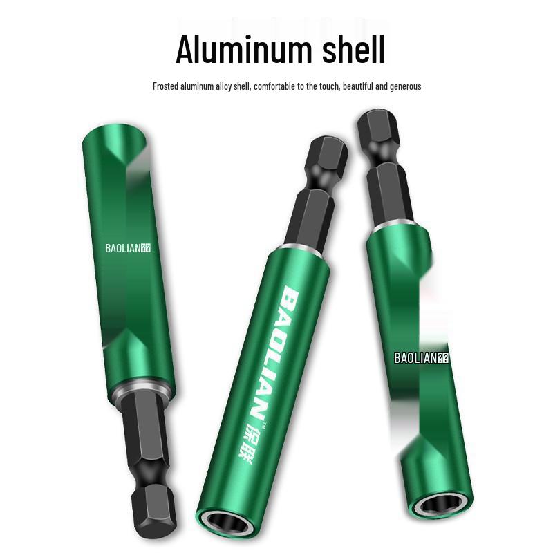 Telescopic Magnetic Bit Positioning Screwdriver with Hex Shank and Extended Socket Rod