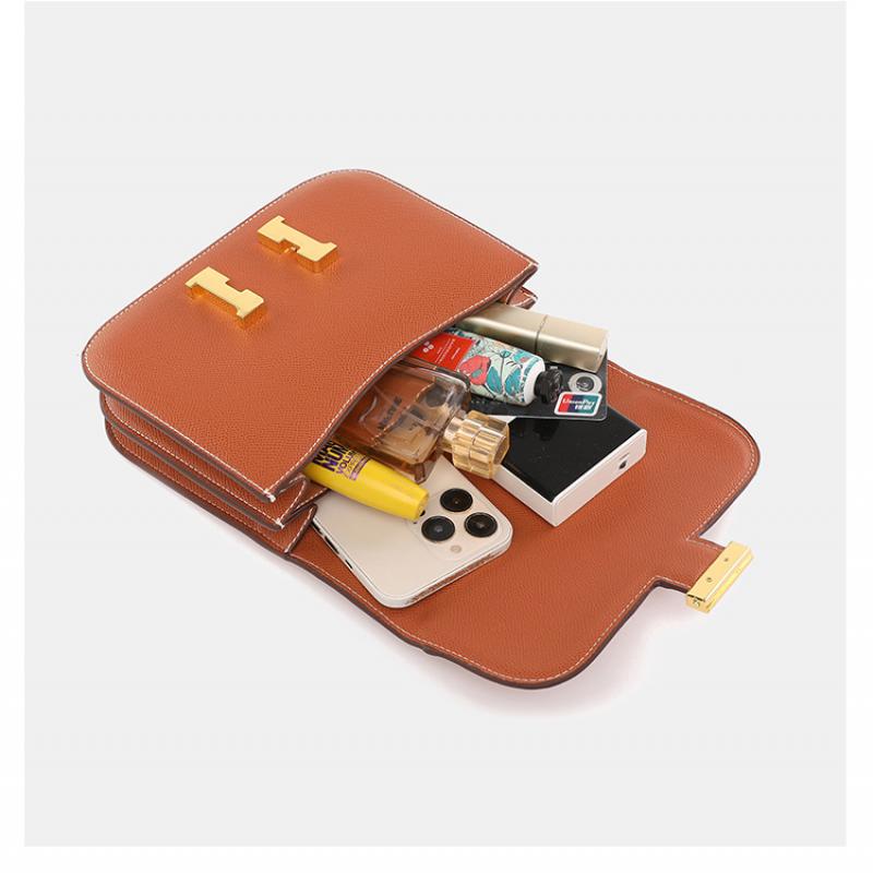 Urban Minimalistische Flugbegleiter Tasche Palmenprint Schulter Crossbody Handtasche PU Material Schnallendesign Horizontal Quadratisch Mittelgroße Damentasche