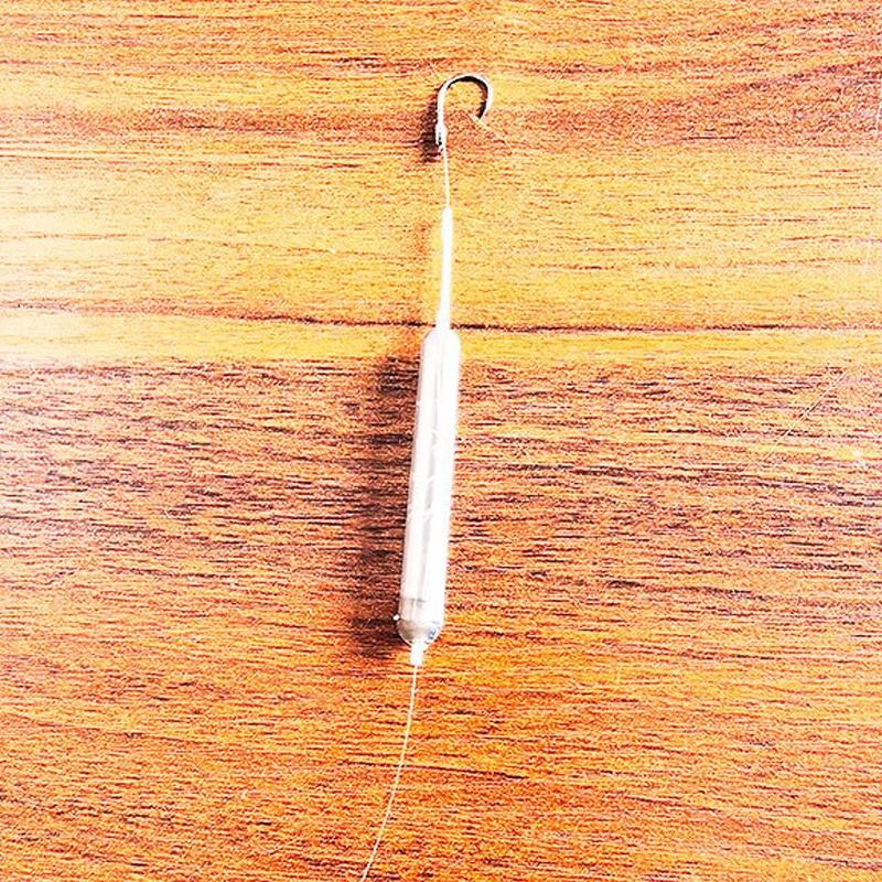 1Set Suspension Fishing Hair Rigs Hook Anti Bottom Gold Sleeve Carp Fishing Hook Size1#-7# Ready-To-Use Carp Rigs Fishing Lure