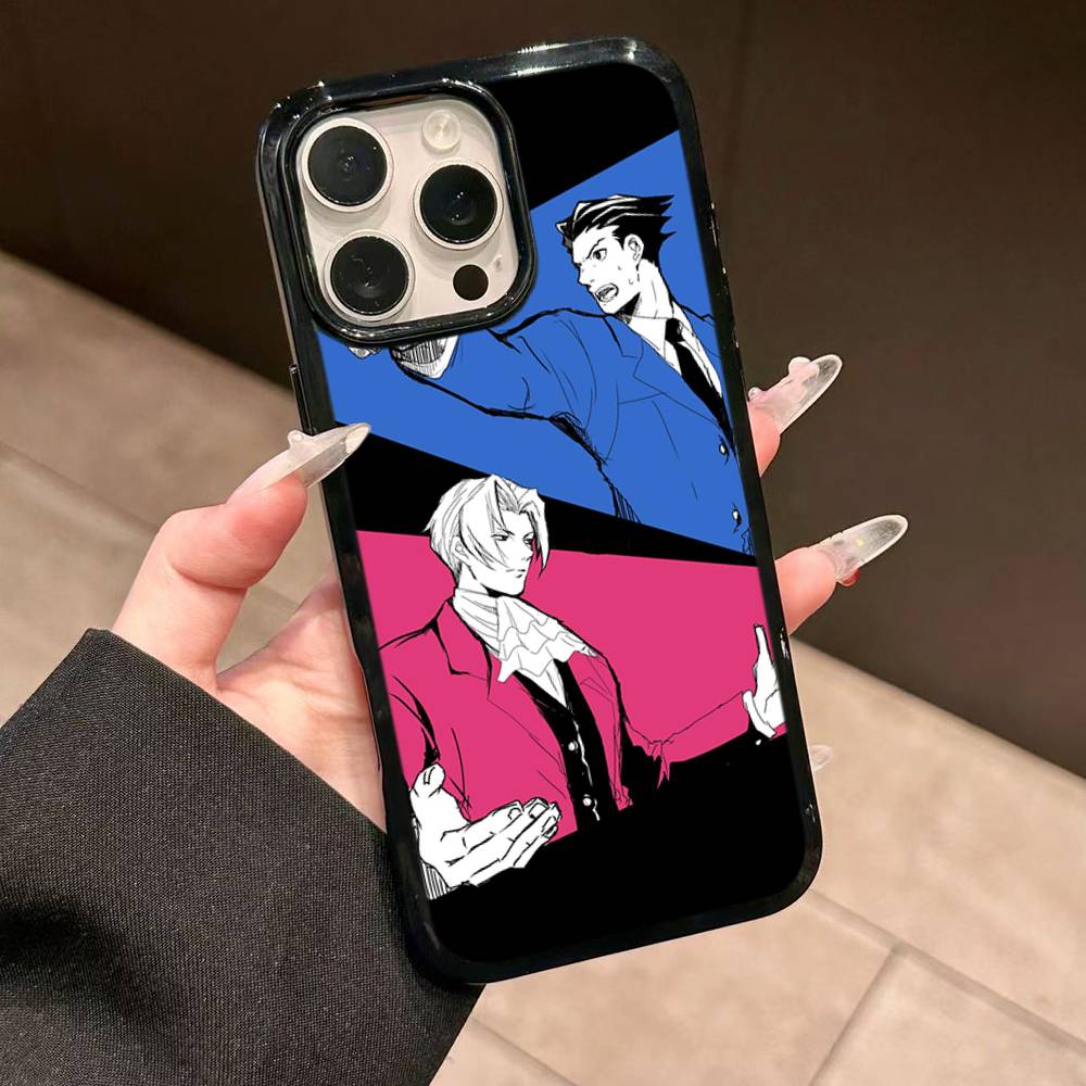 Classic Game Ace Attorney Phone Case For IPhone 17 16 15 14 13 Plus 12 11 Pro Max PC+TPU Cases Back Cover