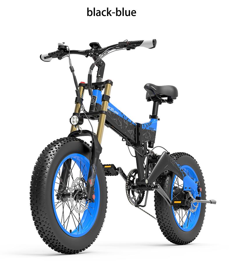 LANKELEISI X3000Plus 1000W Motor Adult Electric Bicycle 48V17.5AH Battery E-Bike 20 Inch Fat Tire Urban Commuting Mountain Electric Bike