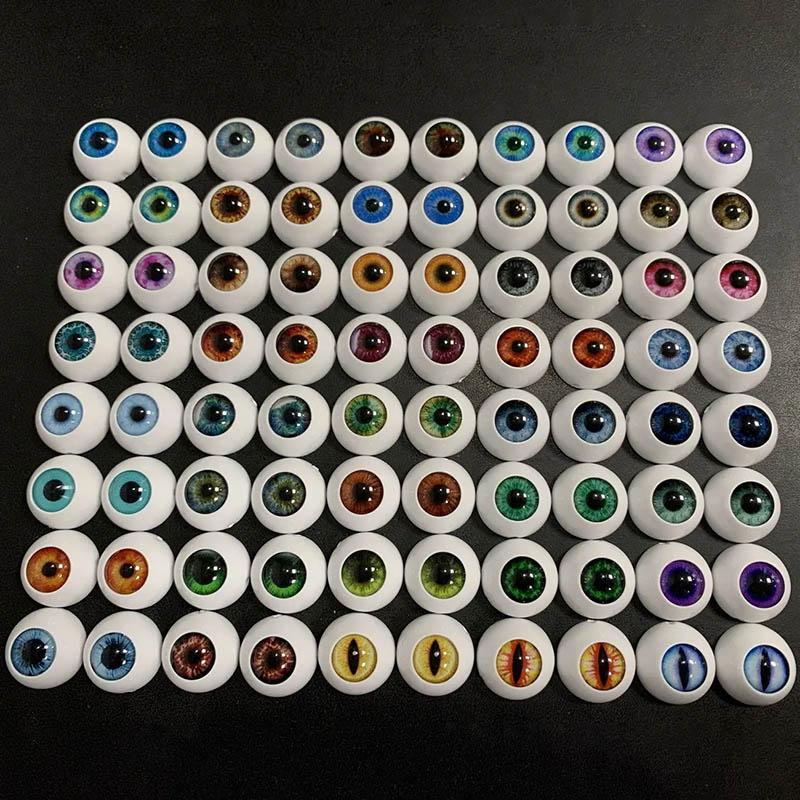 5 Pairs Random 10 12 14 16 18mm Acrylic Doll's Eyes 16 14 13 Bjd Doll Makeup Accessories Girls Diy Toys