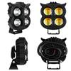 Motorcycle Headlight 4lens Owl Design Dual Color Led Motorcycle Fog Light Head Light Motorbike Running Lamp LED Spot Light
