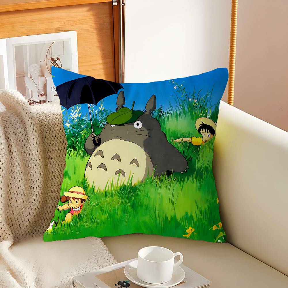 Anime N-Neighbor T-Totoro Pillow Case Throw Pillow Chair Seat Cushion Nap Pillows Cushion Seat Soft Pad Pillow Sofa Cushion