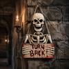 Striking Halloween Visual Effects Decoration Hanging Sign, Festive Party Wooden Decorative Plaque, Easy Modern Room Decorations Hang Decor for Indoor
