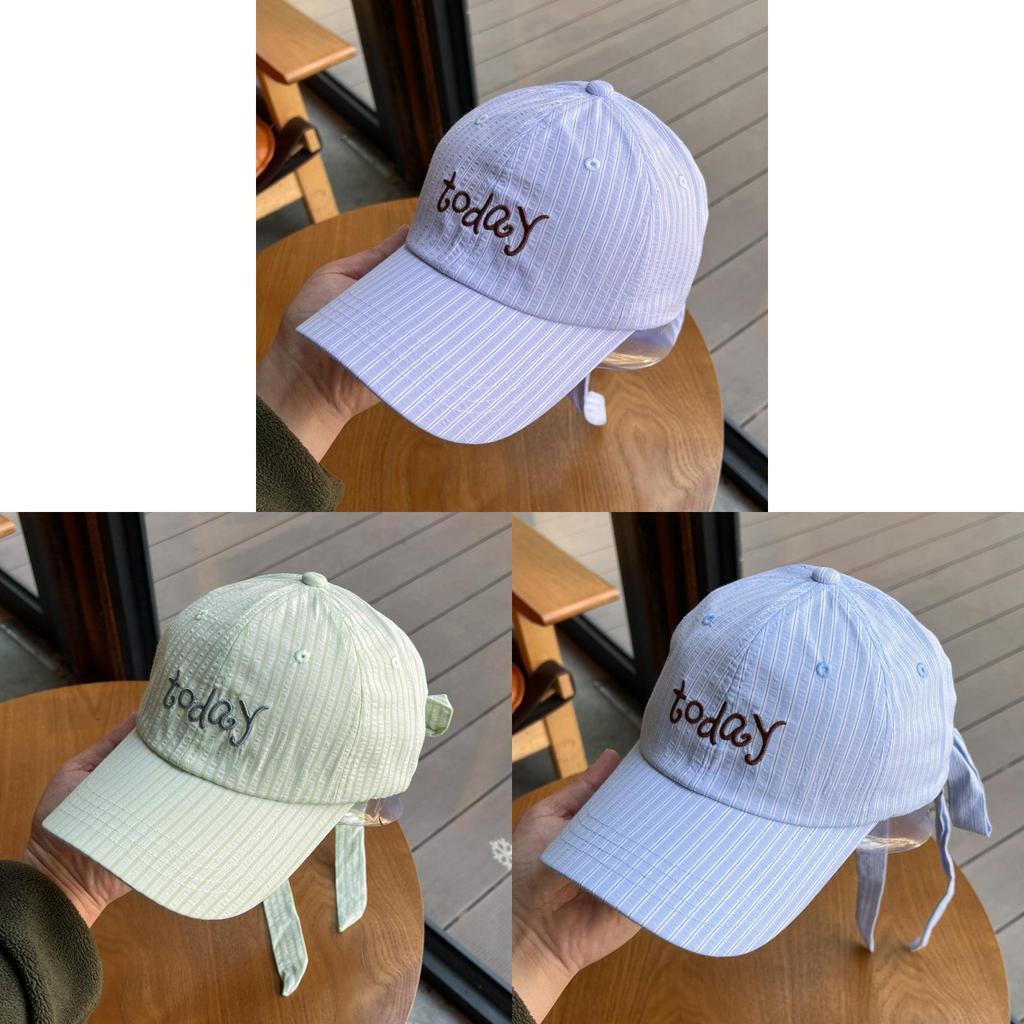 Cotton Embroidered Baseball Cap With Adjustable Strap For Summer Sun Protection