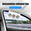 USB Car Exhaust Fan Auto Ventilation Fan Energy Saving Air Circulation Fan for Trucks RVs Sedans Cooling Fan
