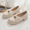 New Mary Jane women's shoes loose shallow mouth low heel with skirt single shoes women