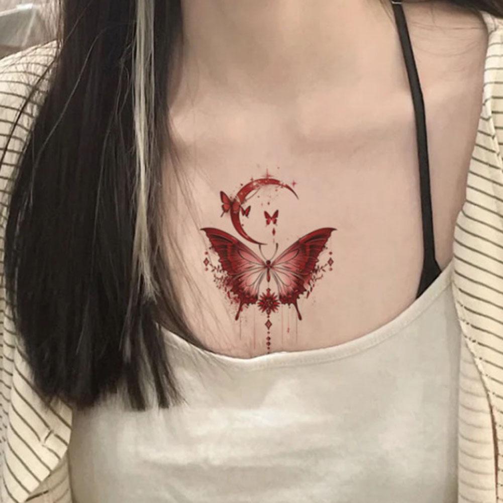 Barevné tetovací nálepky motýlů Vodotěsné Dlouhotrvající Roztomilé Japonské Dopamin Omyvatelné Tetování St G1S6