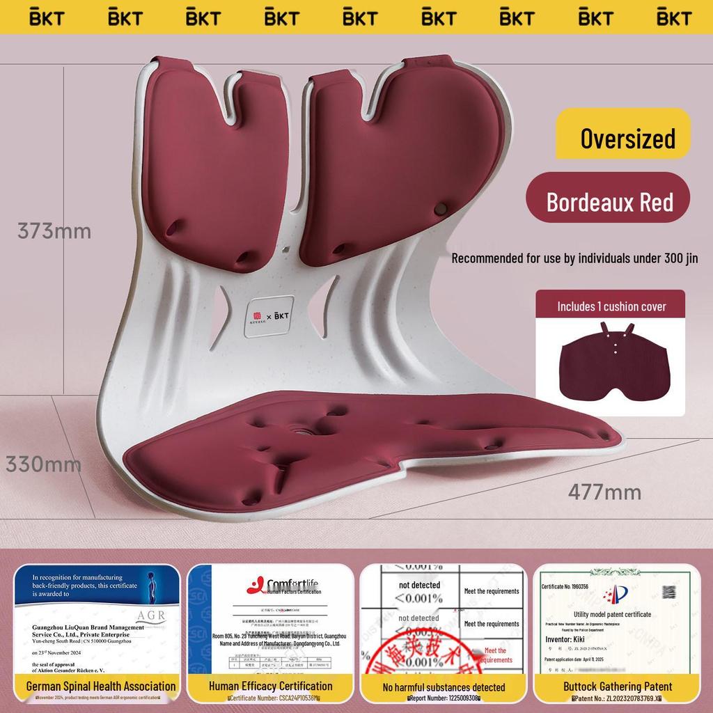 Ergonomic Lumbar Support Backrest Cushion for Long Sitting