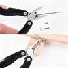 Outdoor portable multi-functional knife pliers, stainless steel multi-functional tool pliers, camping pocket mini EDC hand tools