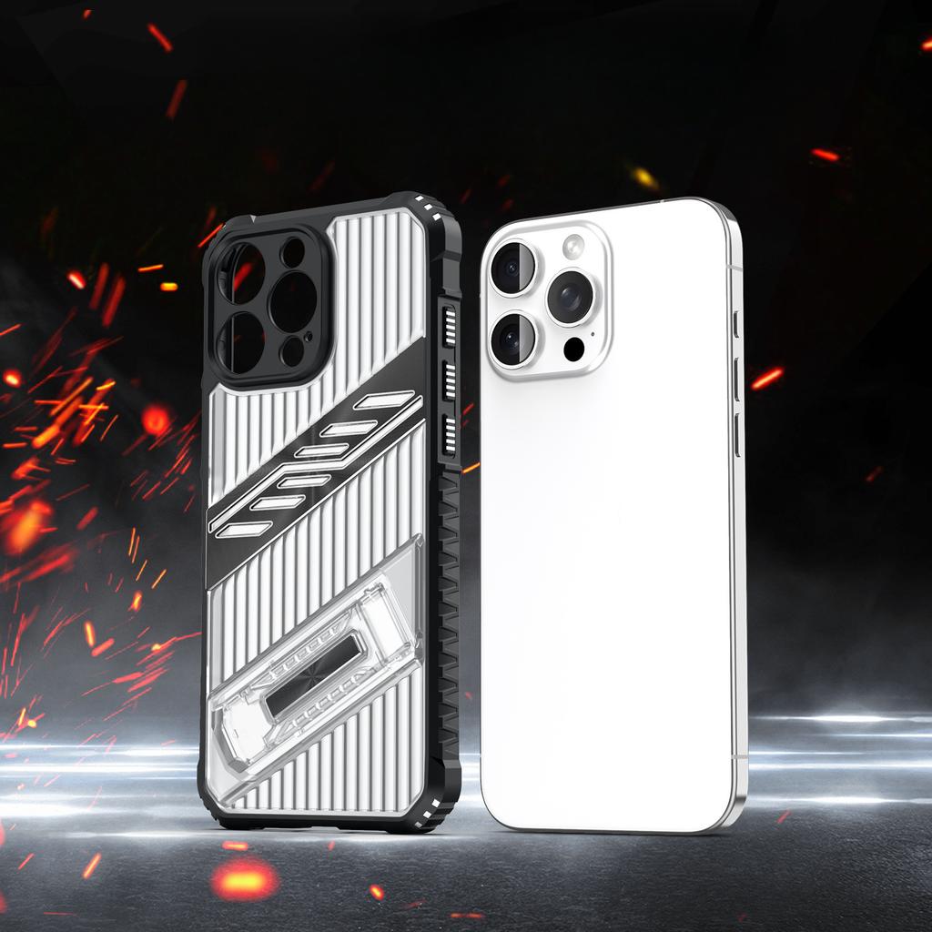 Applicable To Apple 16 Mobile Phone Case IPhone 14 War Shadow 13 Transparent 15 Pro Max Bracket 12 Magnetic 11 Set 15