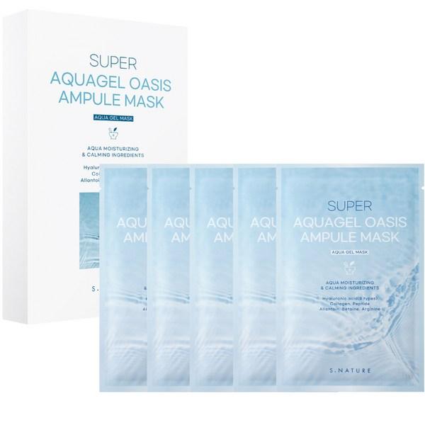 

S-Nature Super Aquagel Oasis Ampoule Mask Pack 30ml, 5 pieces, 1 piece Popular Korean Cosmetics
