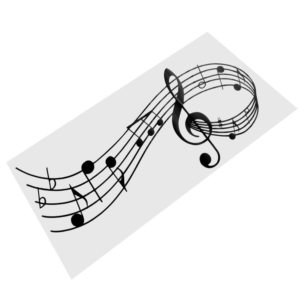 Decal Wall Sticker Kitchen Print Bathroom Bedroom Cover Decor Furniture Living Room Music Note Removable Vinyl