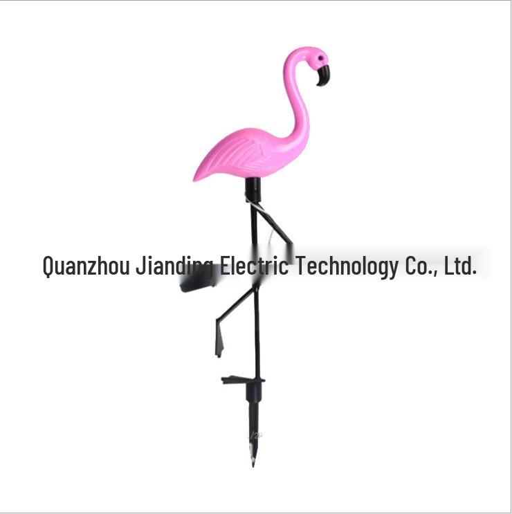 

Уличный неоновый светильник на солнечной батарее в виде фламинго для сада или двора