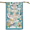 POBING Twill Silk Scarf Women Poncho Hand Rolled Zoo Animals Printed Long Scarves Wraps Bandana Big Shawl Hijabs Female Foulards