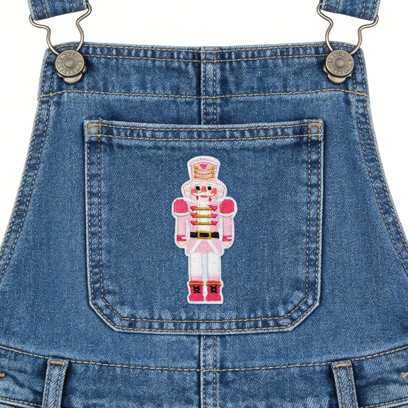 Artistic Nutcrackers King Embroidery Iron On Patches for Covering Flaws on Jackets Jeans and Backpacks