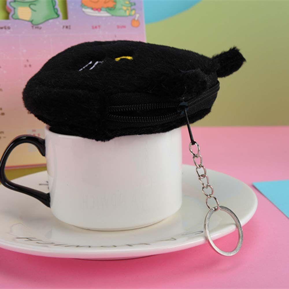 Student Cute Gift Key bag Pig Bear Plush Coin purse Earphone Bag Mini Wallet Coin bag