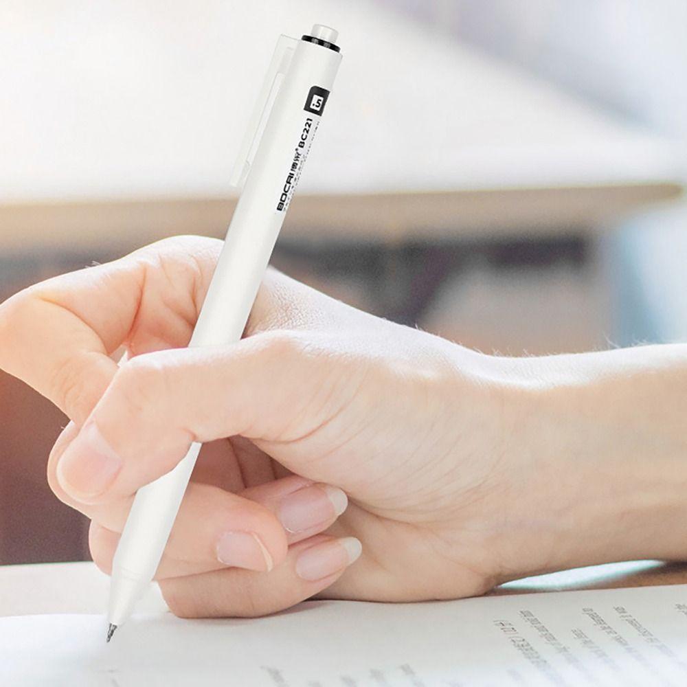 6 teile/schachtel Feine Spitze Schwarz Tinte Stift Gedrückt Gel Stift für Student Writing Schreibwaren Versorgung