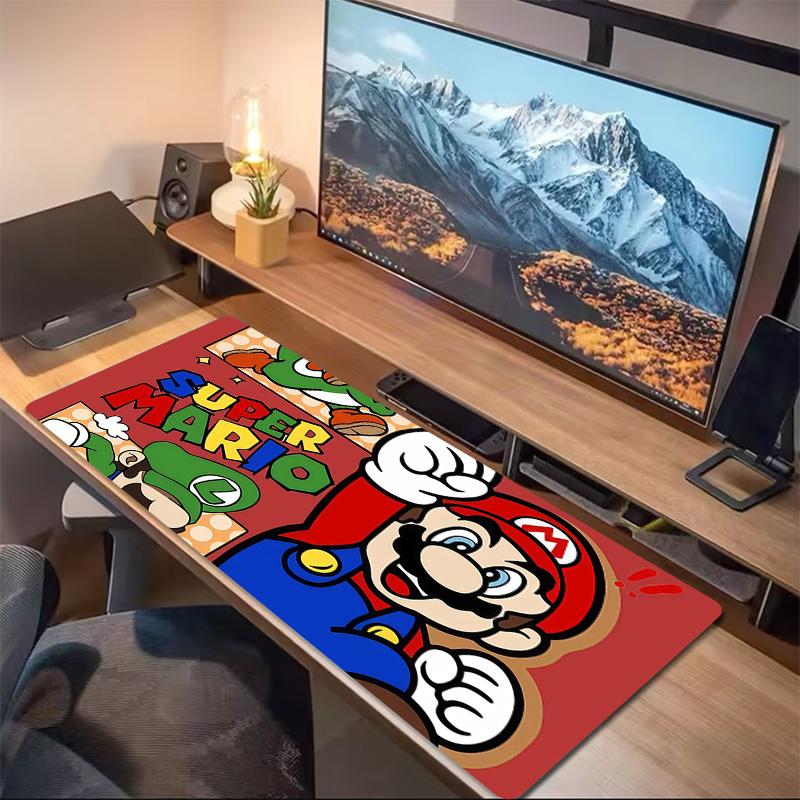 Super Mario3 Print Cushion Non-slip Laptop Tablet Big Mousepad XXL Mat Mini PC Playmat With Lock edge