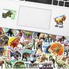 50 Realistic Dinosaur Graffiti Stickers Dinosaur Plus Text Creative Decoration Hand Account Skateboard Notebook Stickers