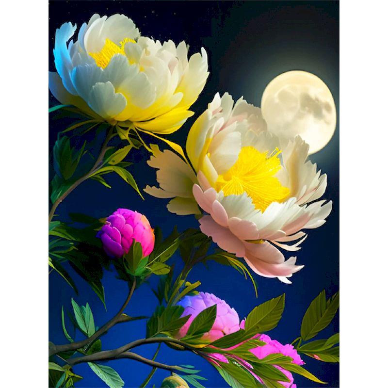 Diamond Painting 5d Flowers Full Square Drill Diamond Embroidery Cross Stitch Peony Handicraft Wall Art Home Decorati